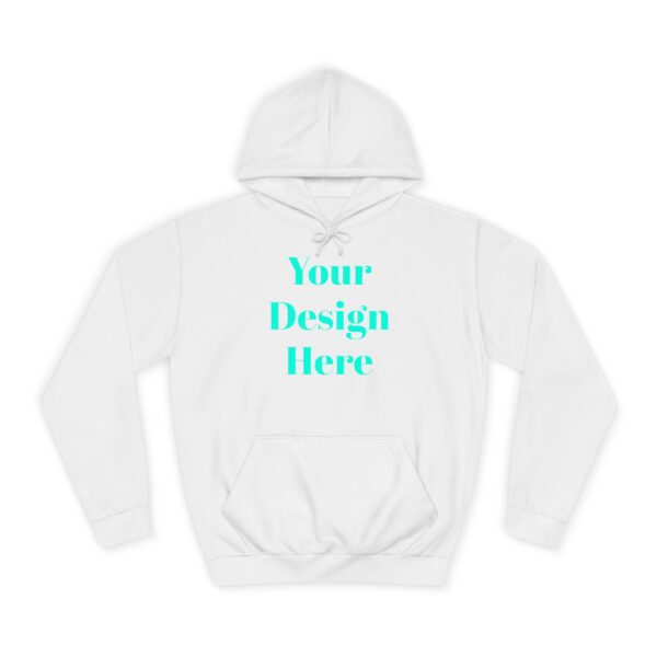 Unisex College Hoodie, Customizable Hooded Sweatshirt, College Spirit Wear, Perfect for Students, Graduation Gifts, Casual Style