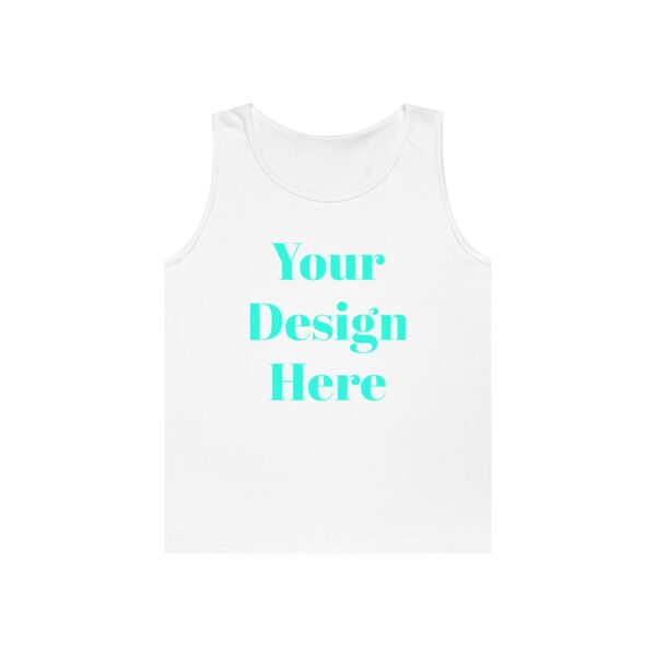 Unisex Heavy Cotton Tank Top with Custom Design, Casual Wear, Summer Essential, Gift for Him/Her, Beachwear, Workout Gear