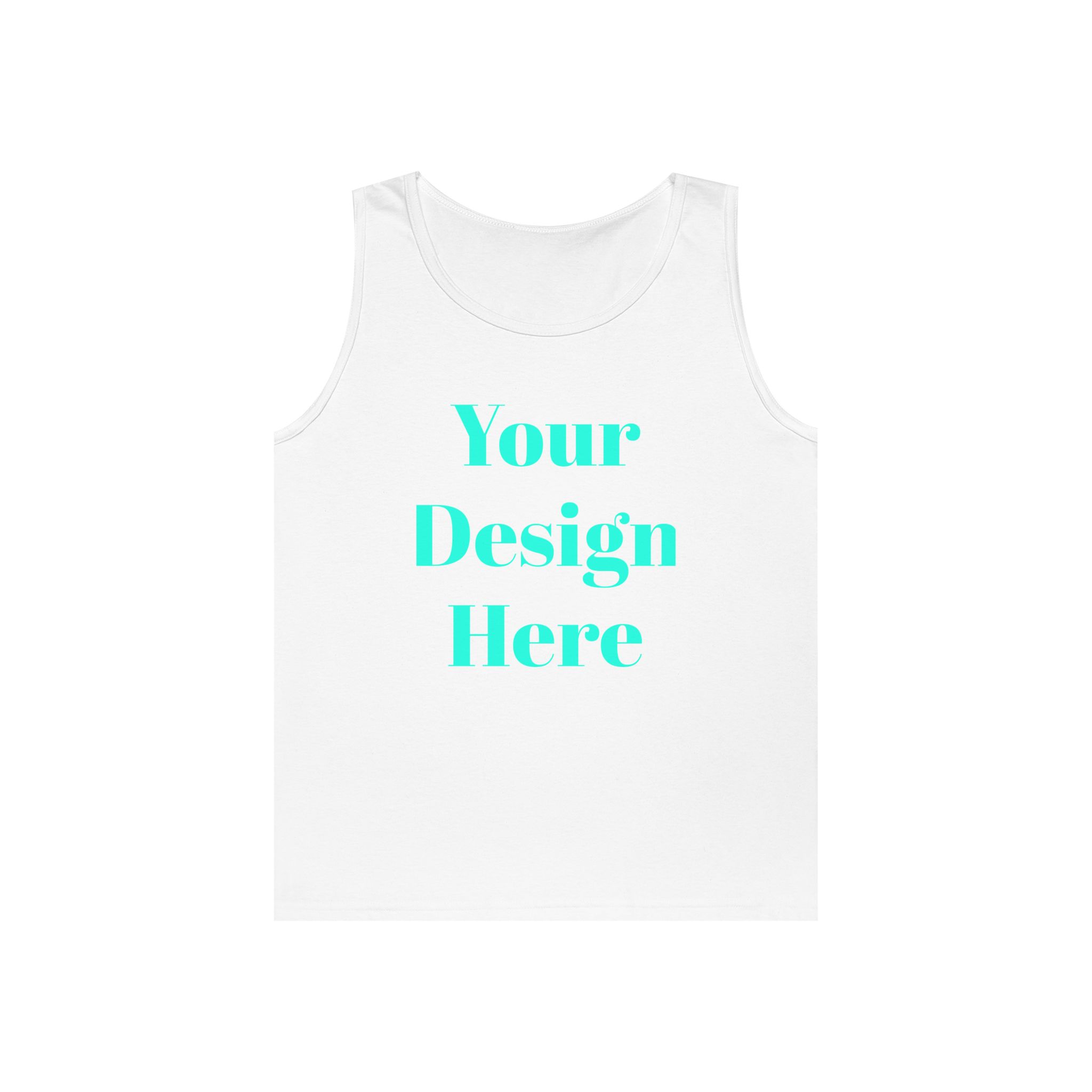 Unisex Heavy Cotton Tank Top with Custom Design, Casual Wear, Summer Essential, Gift for Him/Her, Beachwear, Workout Gear