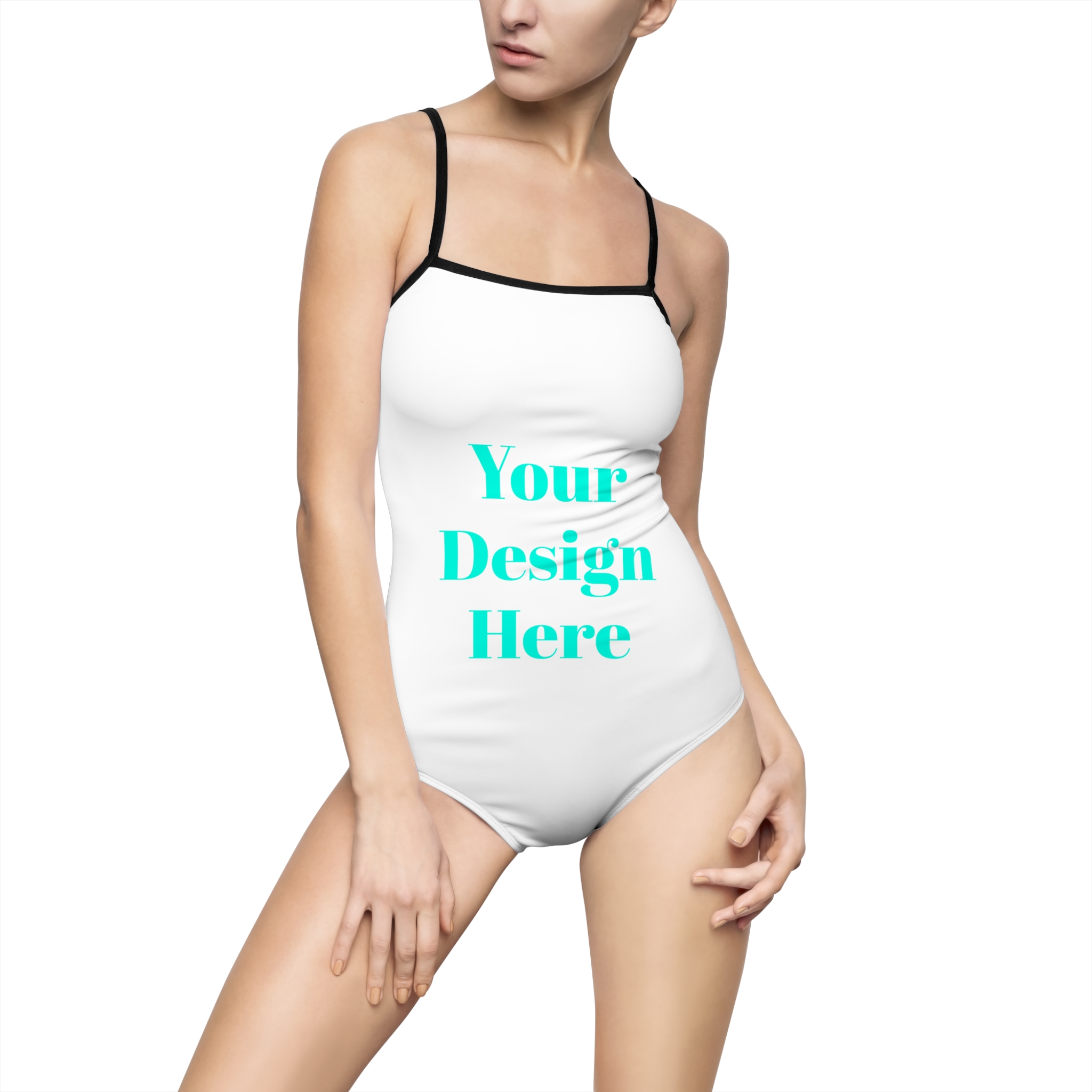 Summer Vibes Women's One-Piece Swimsuit, Customizable Bathing Suit, Beachwear, Pool Party Outfit, Vacation Essential